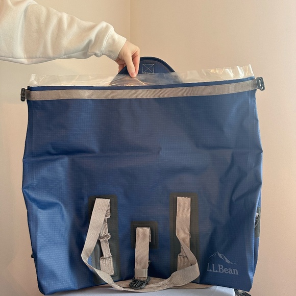 NWT LL Bean Adventure Pro Waterproof Duffle 60L in BLUE - Picture 7 of 12